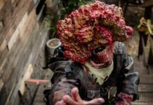Upcoming Shows: The Last of Us, Season 2 Realistic Zombie Cosplay in Outdoor Setting