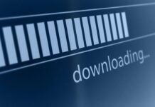 That TV Show Download May Not Be What You Think It Is Screen shows blue bars indicating progress and message displayed is downloading.