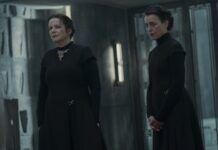 Dune: Prophecy Emily Watson and Olivia Williams as Valya and Tula Harkonnen in the new HBO series Dune: Prophecy.