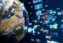 The Globalization of Streaming: Discover the Most Popular Foreign Movies and Shows A visual representation of Earth encompassed by numerous distinct images, highlighting the richness of global diversity.